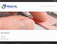 Tablet Screenshot of jobs.proactel.com